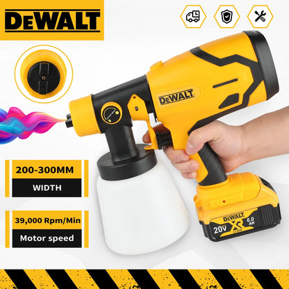 Pistol de vopsit electric DEWALT 800ML – Fără fir, baterie 18V – Calitate profesională pentru acoperire uniformă a pereților, dulapurilor și proiectelor DIY!