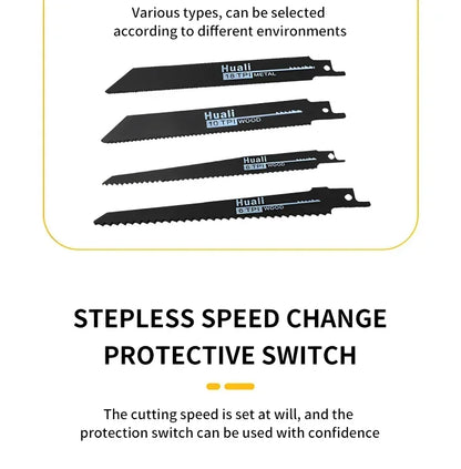 Fierăstrău alternativ fără fir DEWALT 20V Brushless – Fierăstrău electric multifuncțional pentru tăierea metalului, lemnului și țevilor, viteză 2800RPM, unealtă electrică profesională