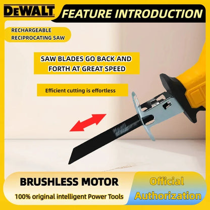 Fierăstrău alternativ fără fir DEWALT 20V Brushless – Fierăstrău electric multifuncțional pentru tăierea metalului, lemnului și țevilor, viteză 2800RPM, unealtă electrică profesională