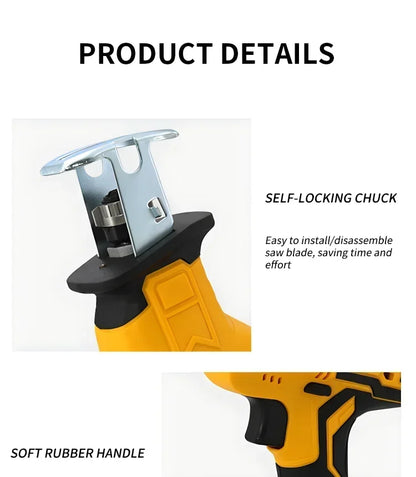 Fierăstrău alternativ fără fir DEWALT 20V Brushless – Fierăstrău electric multifuncțional pentru tăierea metalului, lemnului și țevilor, viteză 2800RPM, unealtă electrică profesională