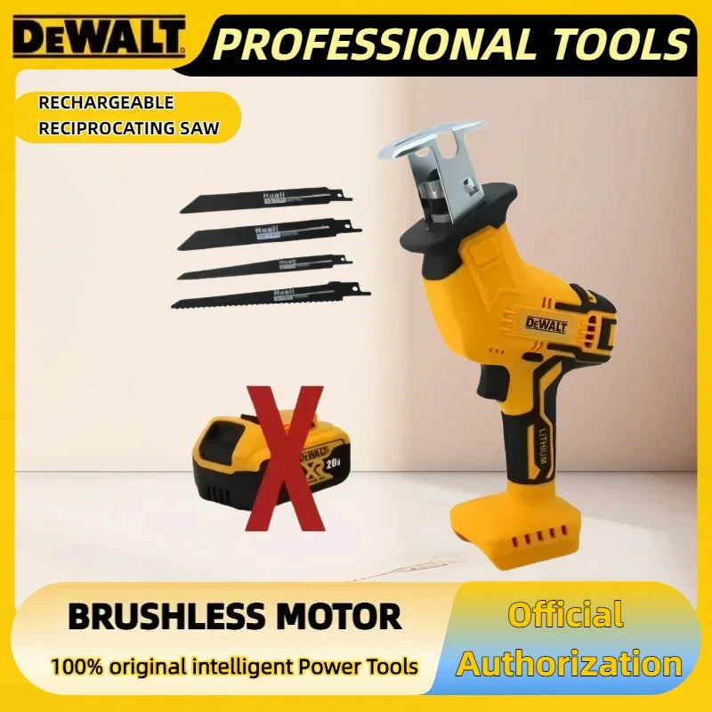 Fierăstrău alternativ fără fir DEWALT 20V Brushless – Fierăstrău electric multifuncțional pentru tăierea metalului, lemnului și țevilor, viteză 2800RPM, unealtă electrică profesională