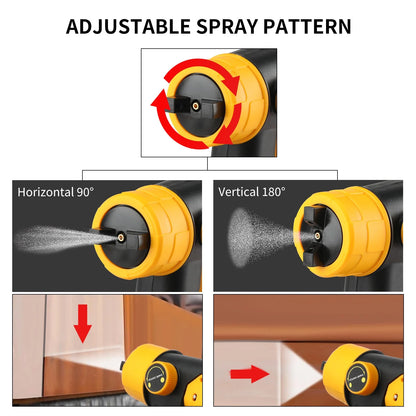 Pistol de vopsit electric DEWALT 800ML – Fără fir, baterie 18V – Calitate profesională pentru acoperire uniformă a pereților, dulapurilor și proiectelor DIY!