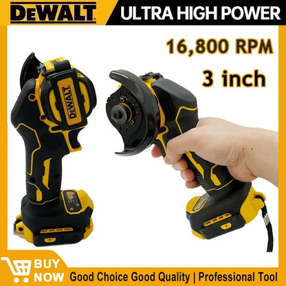 Polizor unghiular mini DEWALT 20V / 18V fără fir – Mașină electrică pentru șlefuire, lustruire și tăiere cu disc diamantat, scule electrice profesionale