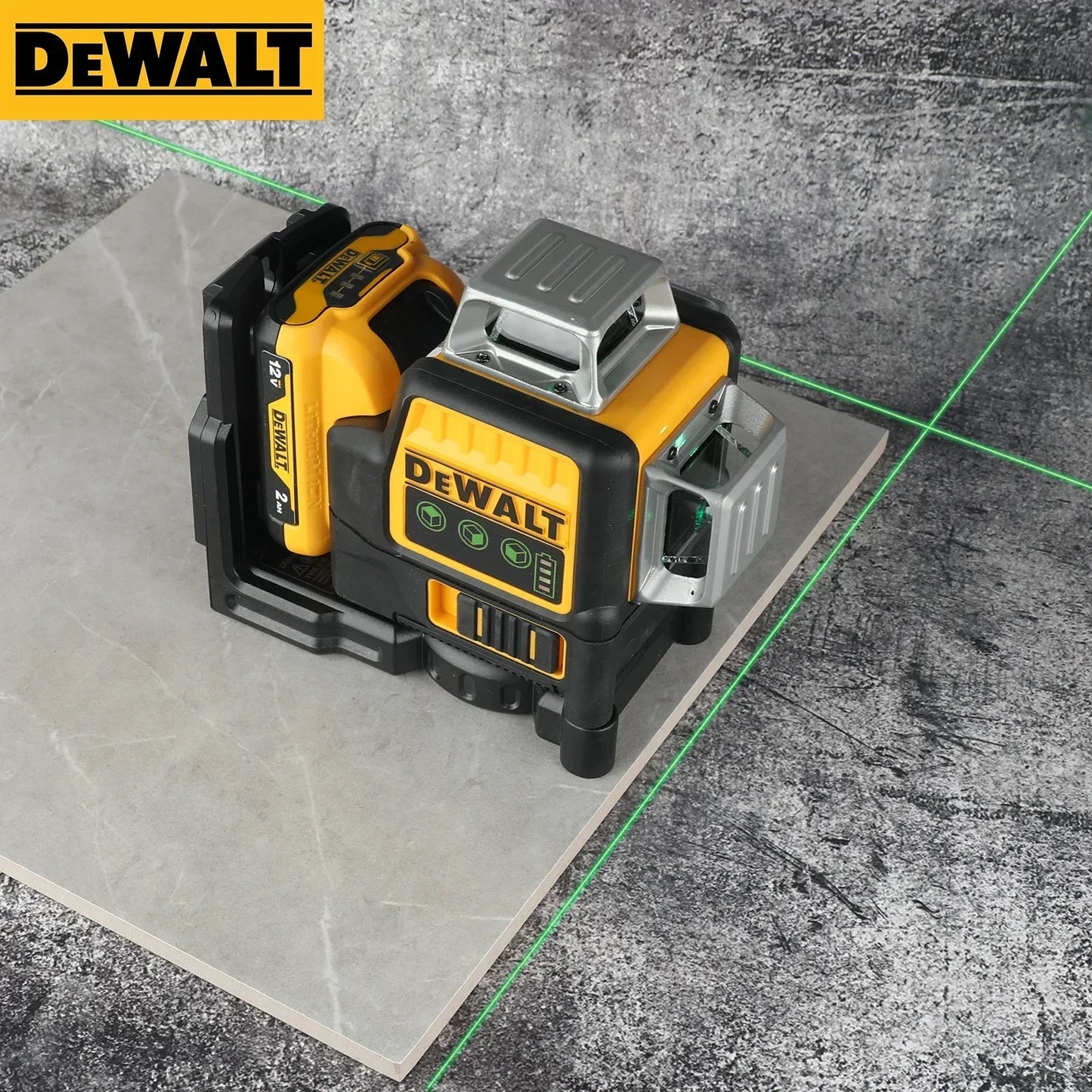 Nivelă laser DEWALT DW089LG – Laser 360° profesional pentru construcții, instrument de măsurare de înaltă precizie, fără fir și reîncărcabil